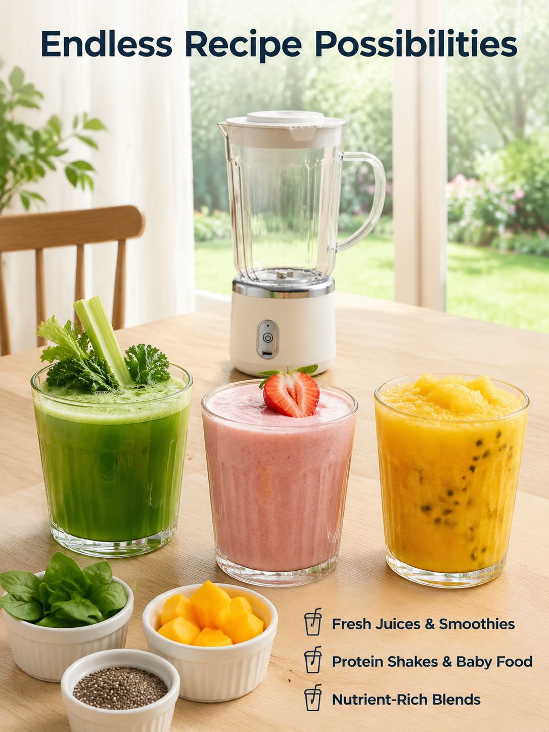 Electric juicer, small, multi-functional, portable juicer, high-speed blender