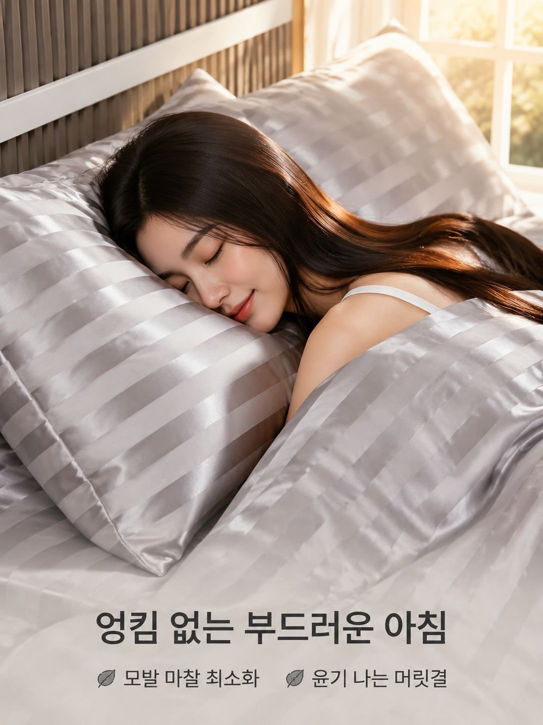 미국식 고급 실크 침구 3종 세트