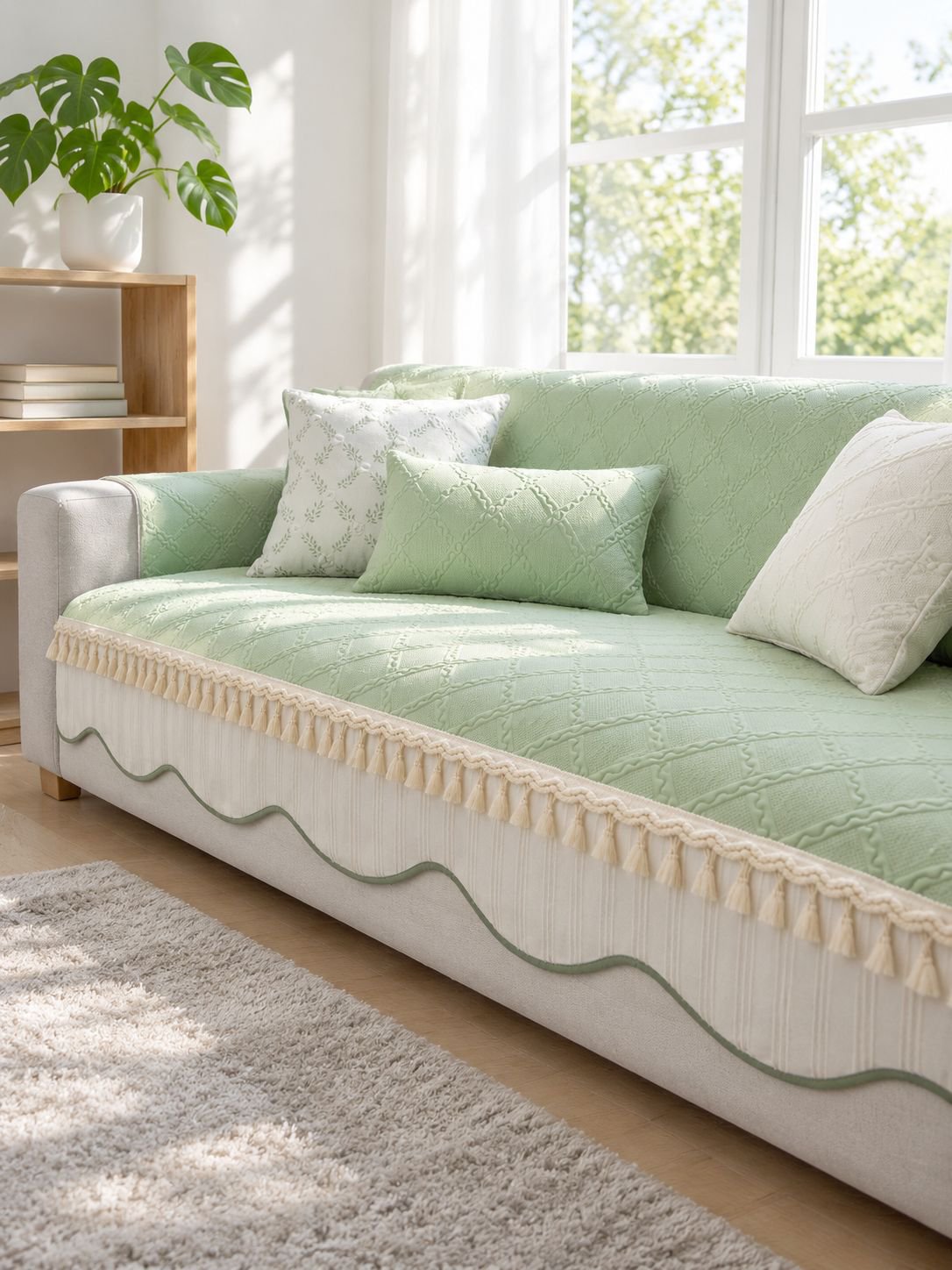 Sofabezug Überwurf sorgt für neuen Look im Wohnzimmer