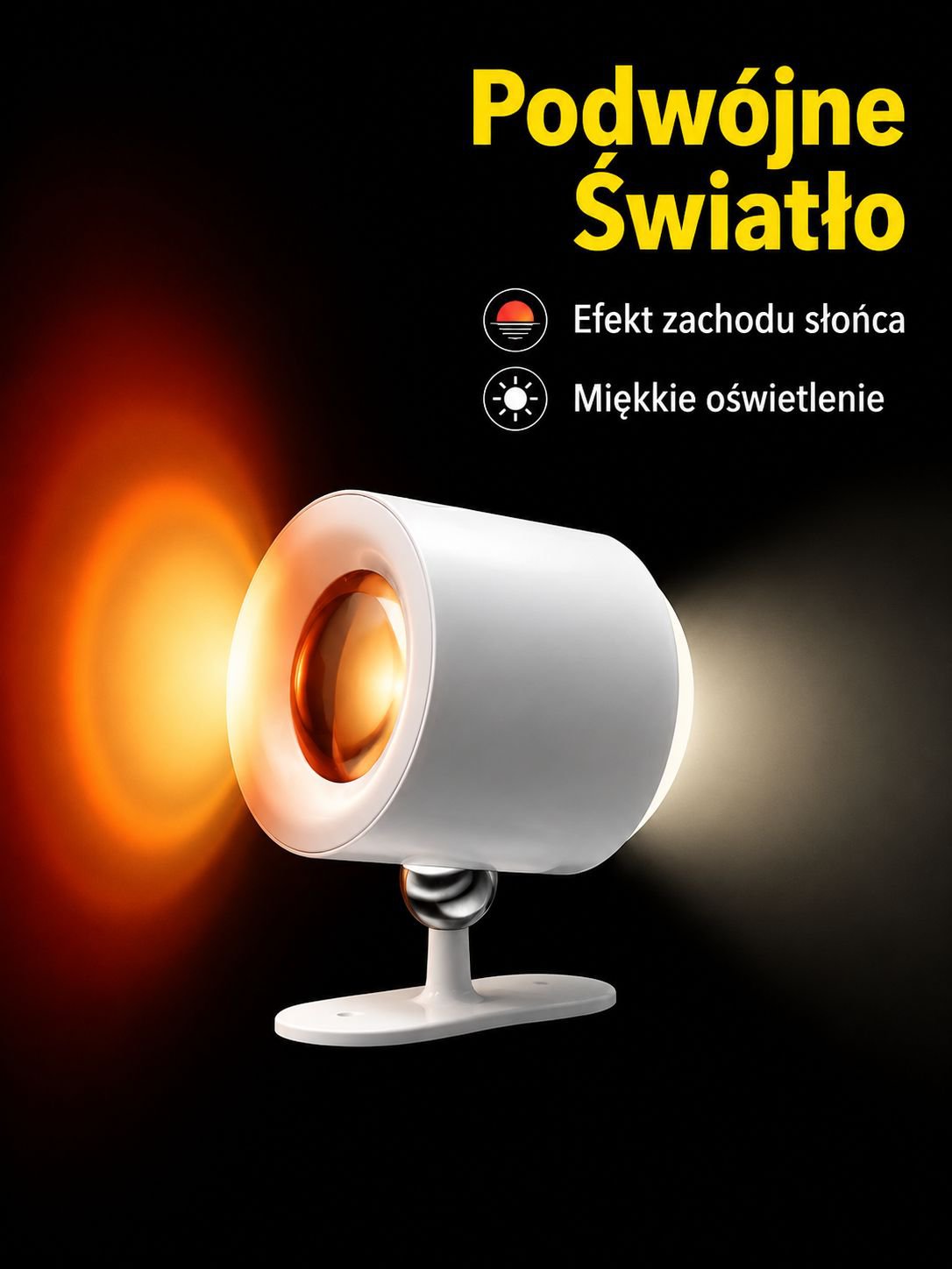Bezprzewodowy reflektor ładowany – montaż bez wiercenia
