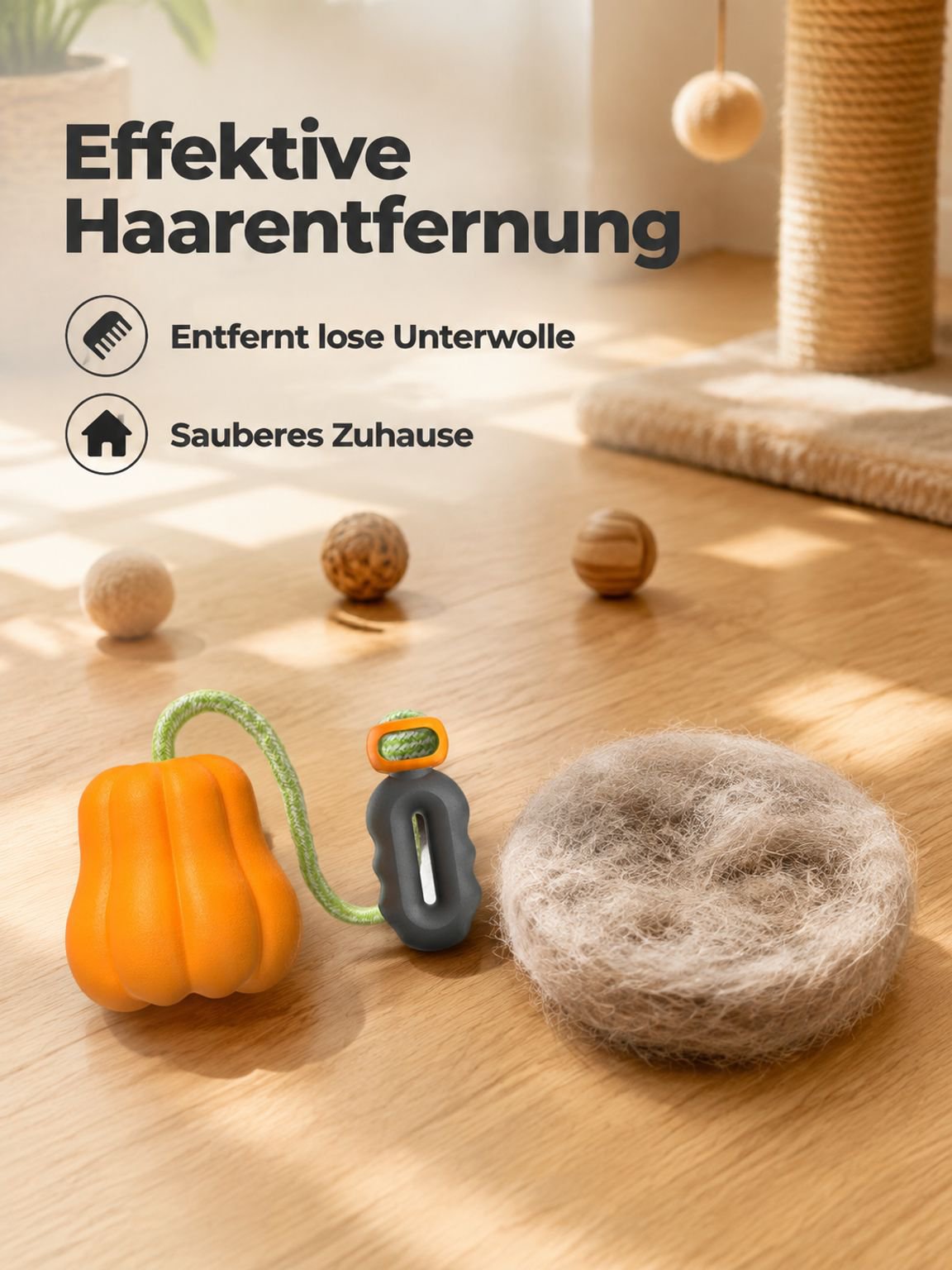Haustierspielzeug in Kürbisform