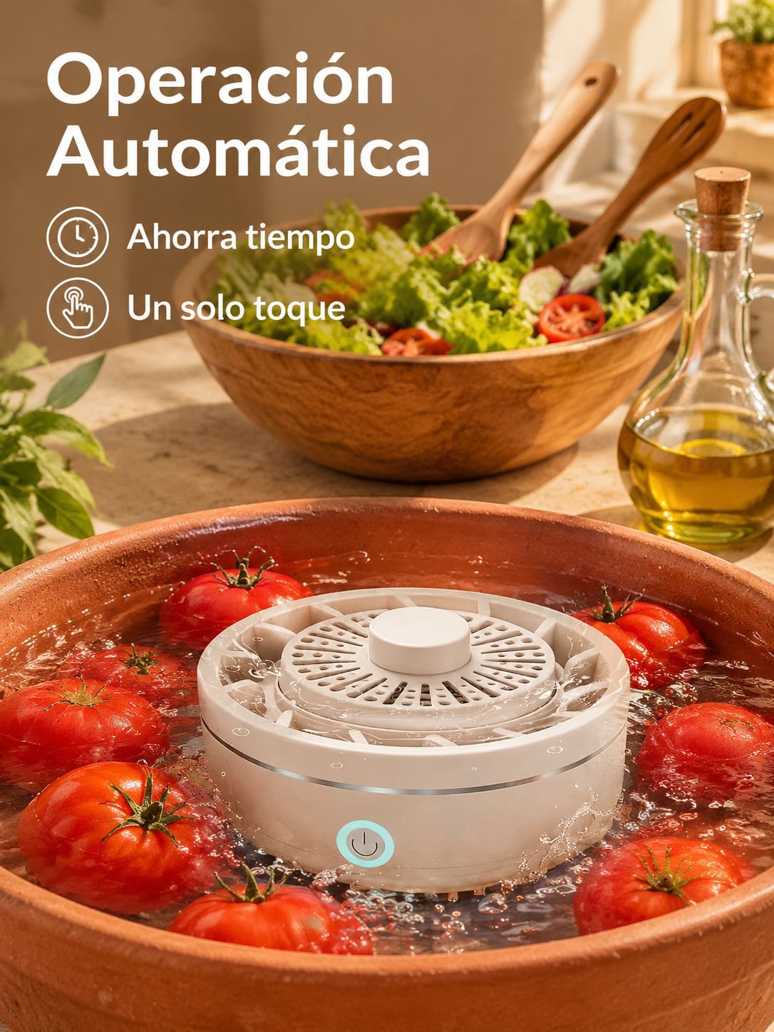 Lavadora ultrasónica inalámbrica de frutas y verduras para uso doméstico