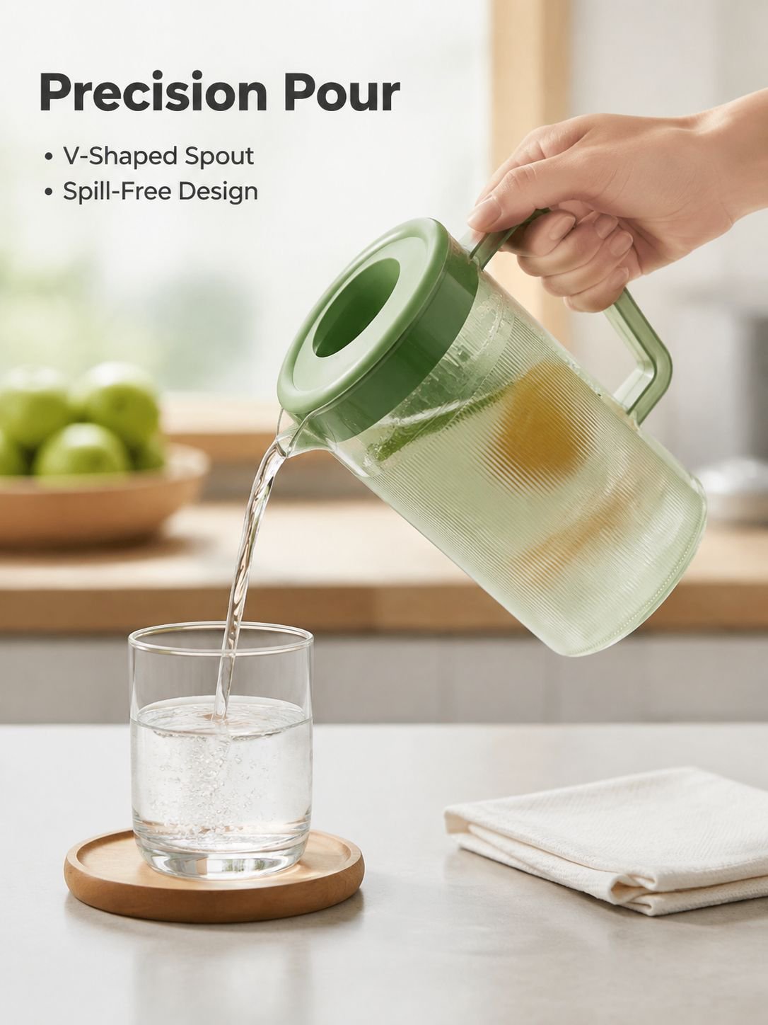 Large capacity heat-resistant cold water kettle, household juice bucket
