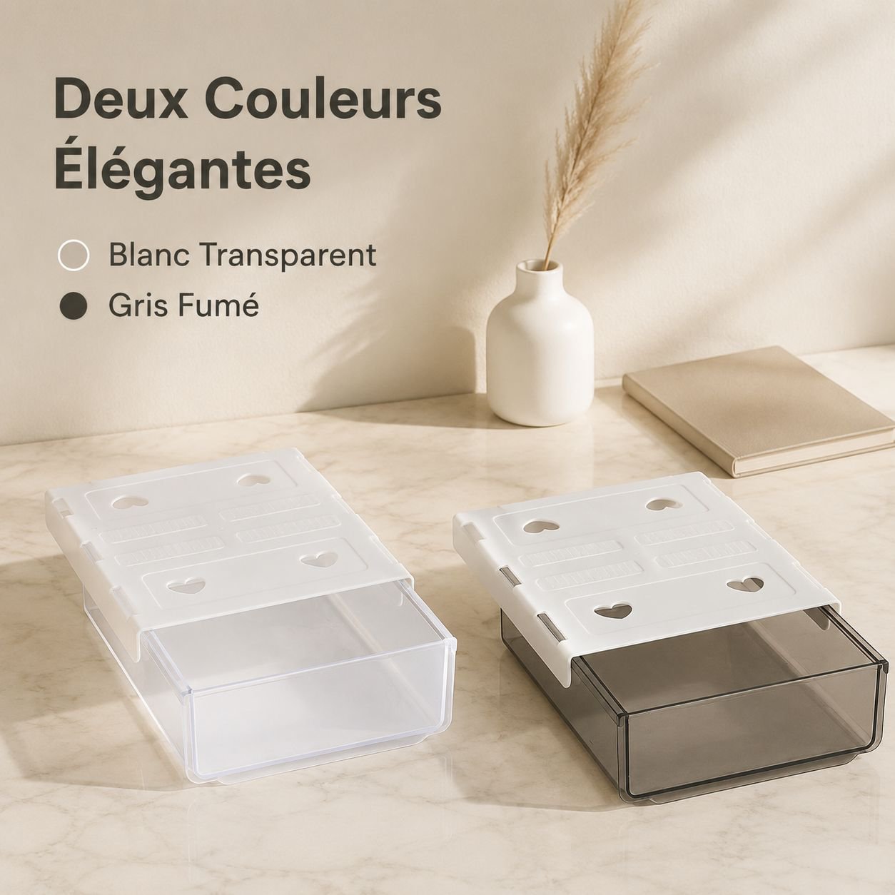 Boîte de rangement à tiroir sous le bureau