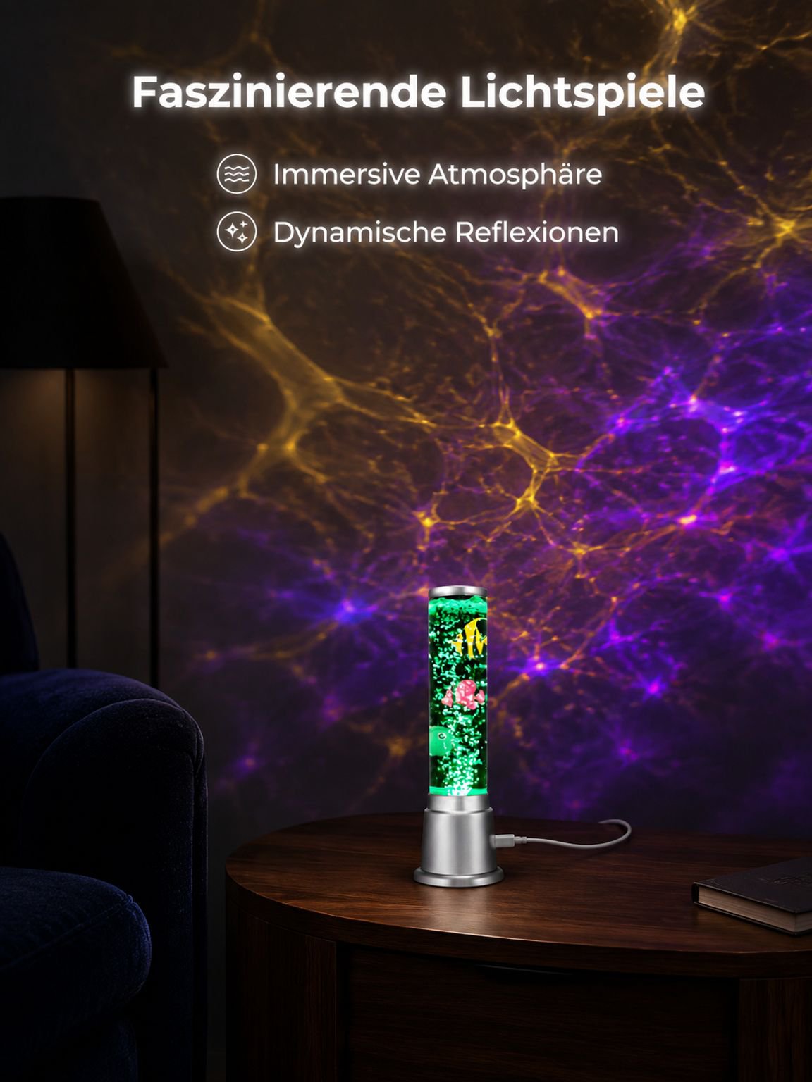 Energiesparende LED Blasenlampe für Aquarien