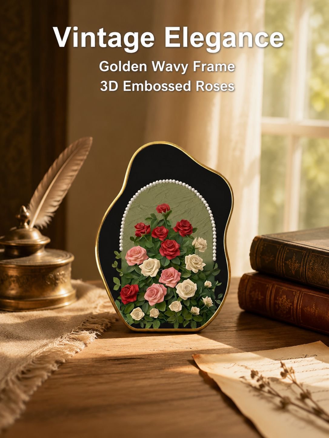 Pearl Rose Ancient Style Desktop Cabinet Small Pendant