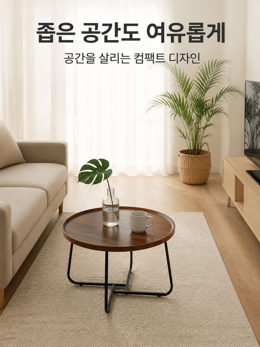 노르딕 라이트 럭셔리 커피 테이블