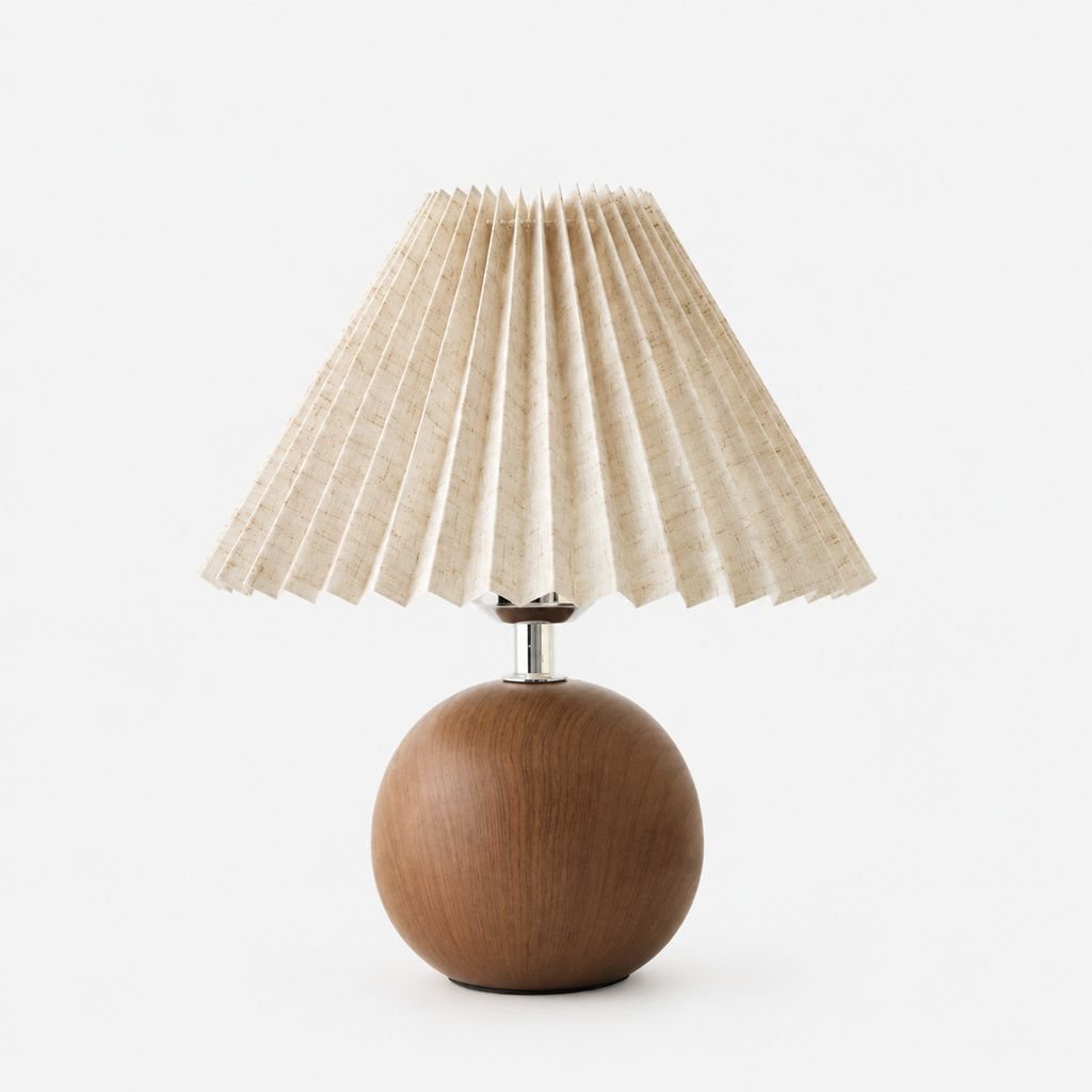 Nordische Falten-Lampe für Schlafzimmer und Nachtlicht