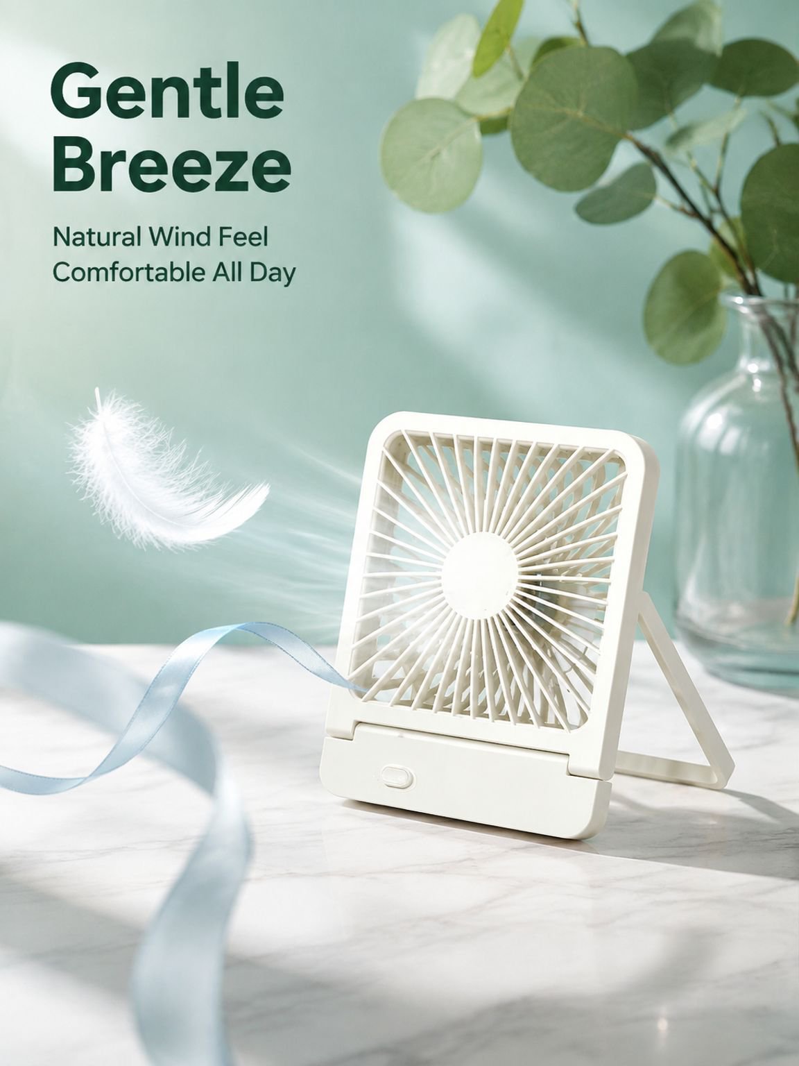 Personal cooling fan for summer heat relief