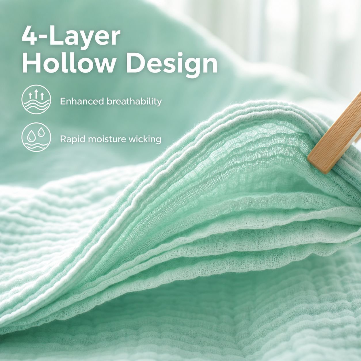 Soft and Lightweight Cotton Gauze Summer Blanket – Adult Towel Blanket and Bath Towel