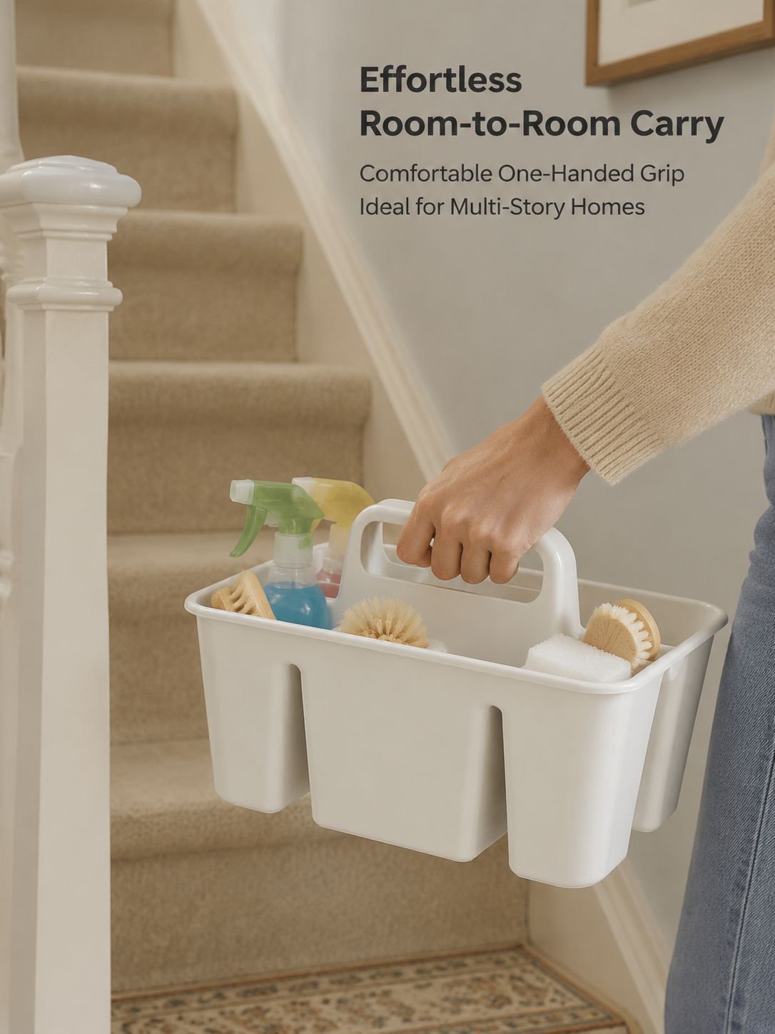 Portable cleaning storage basket, household divider, sundrying basket, desktop storage bin, desktop 