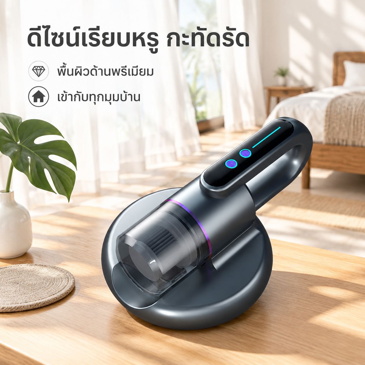 เครื่องดูดฝุ่นขนาดเล็กกำลังแรงสำหรับกำจัดไรฝุ่น