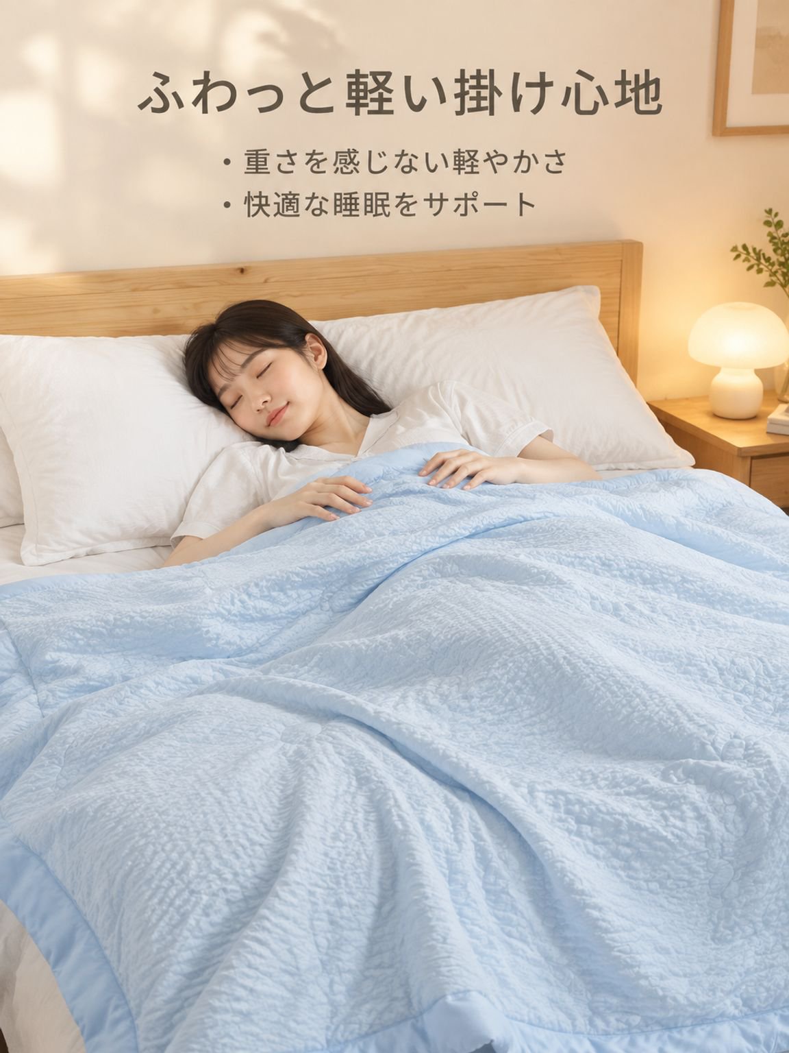 夏の涼感掛け布団