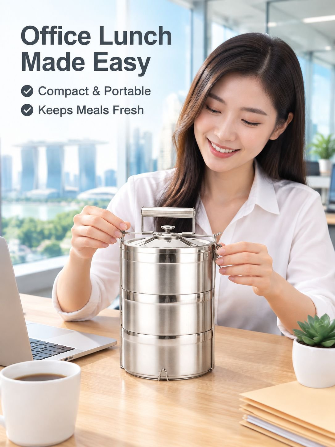 Portable Stainless Steel Food Container