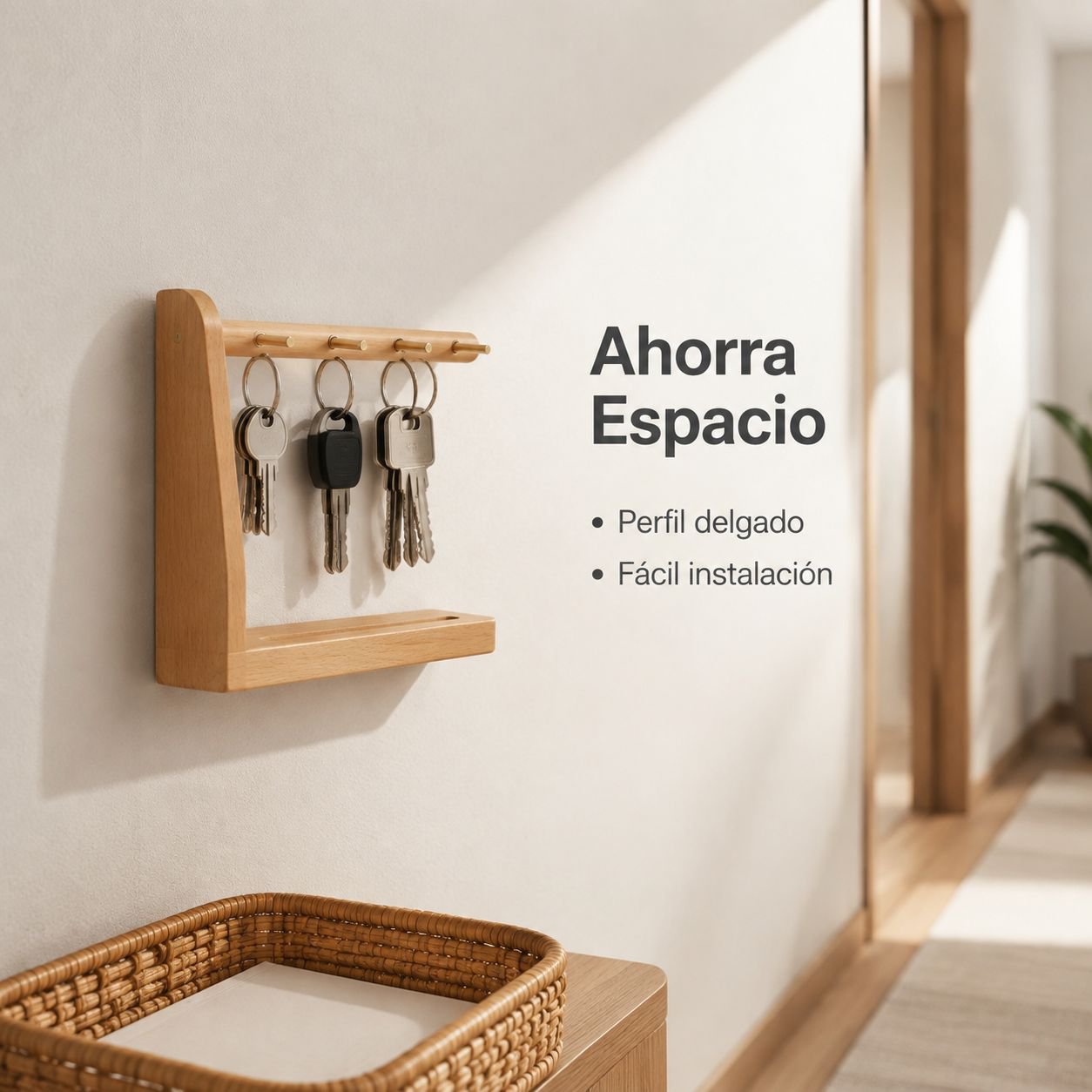 Adorno creativo para guardar llaves