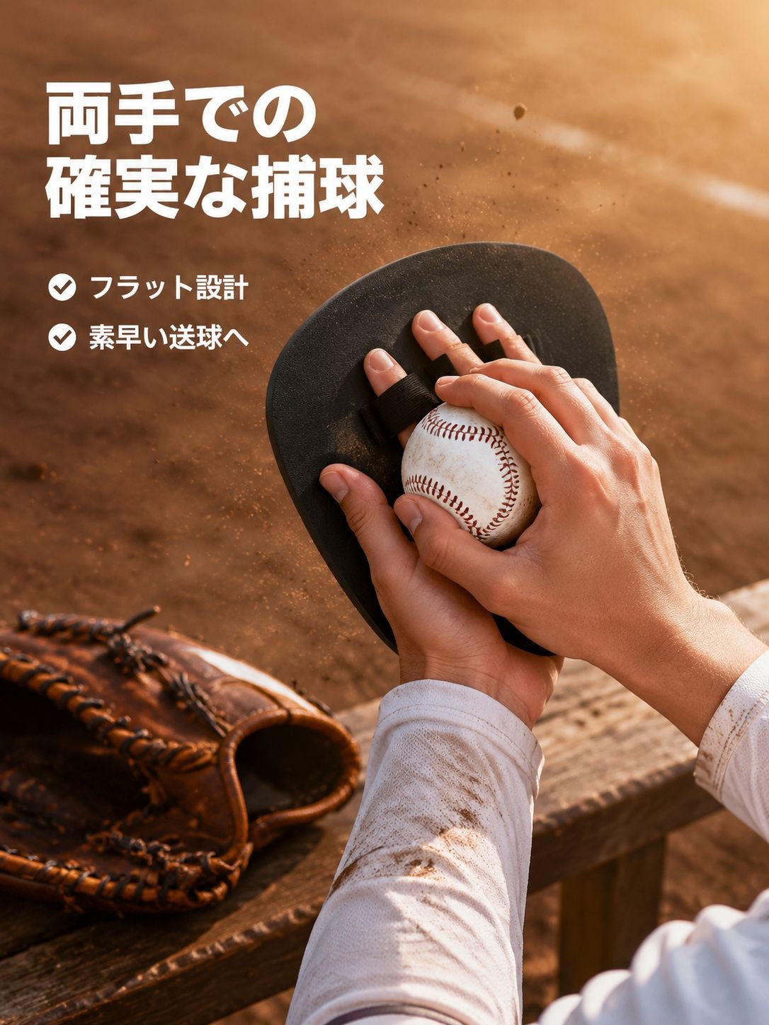 野球のキャッチャーグローブ