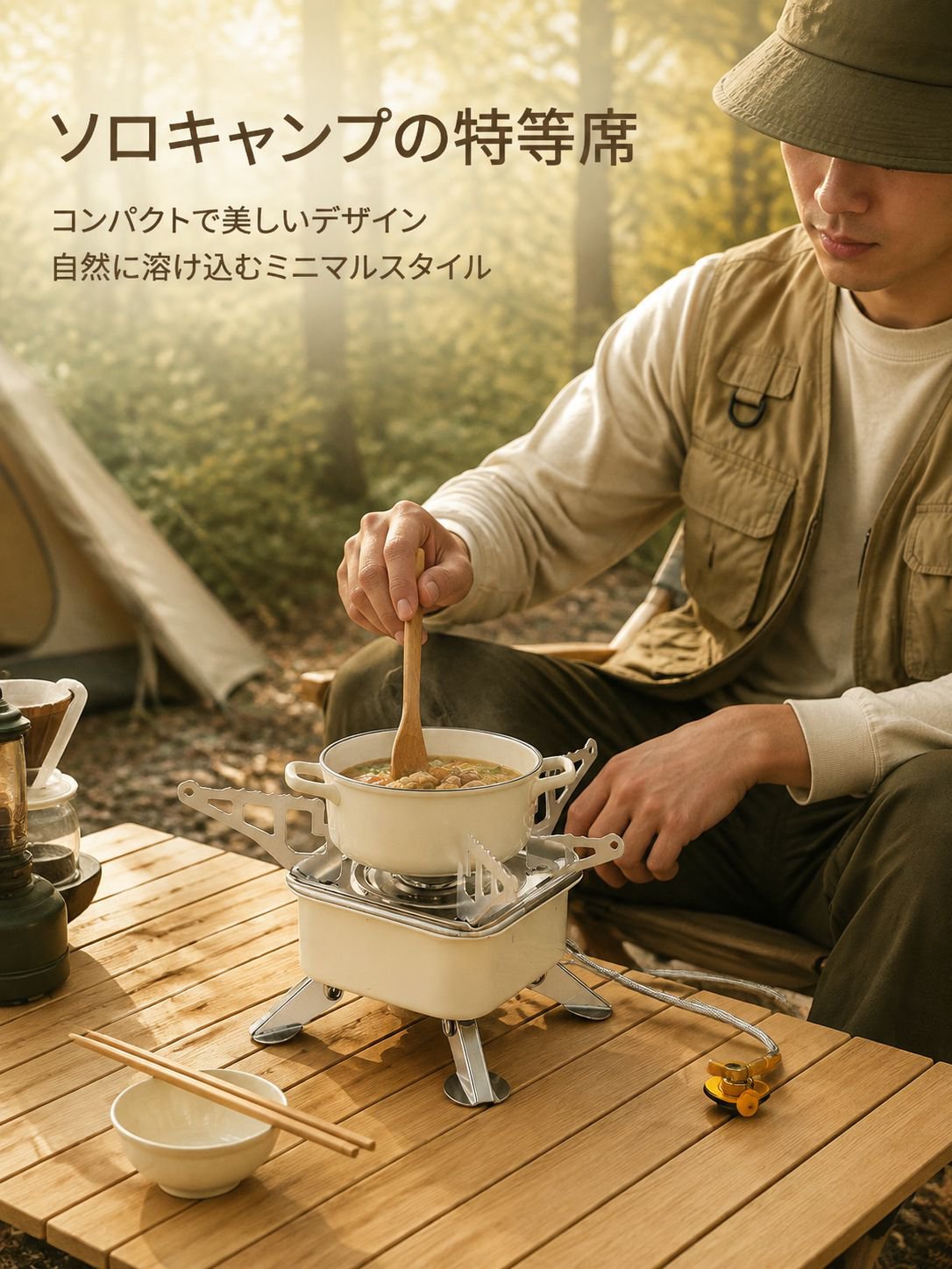 折りたたみ式ポータブルスクエアガスコンロ