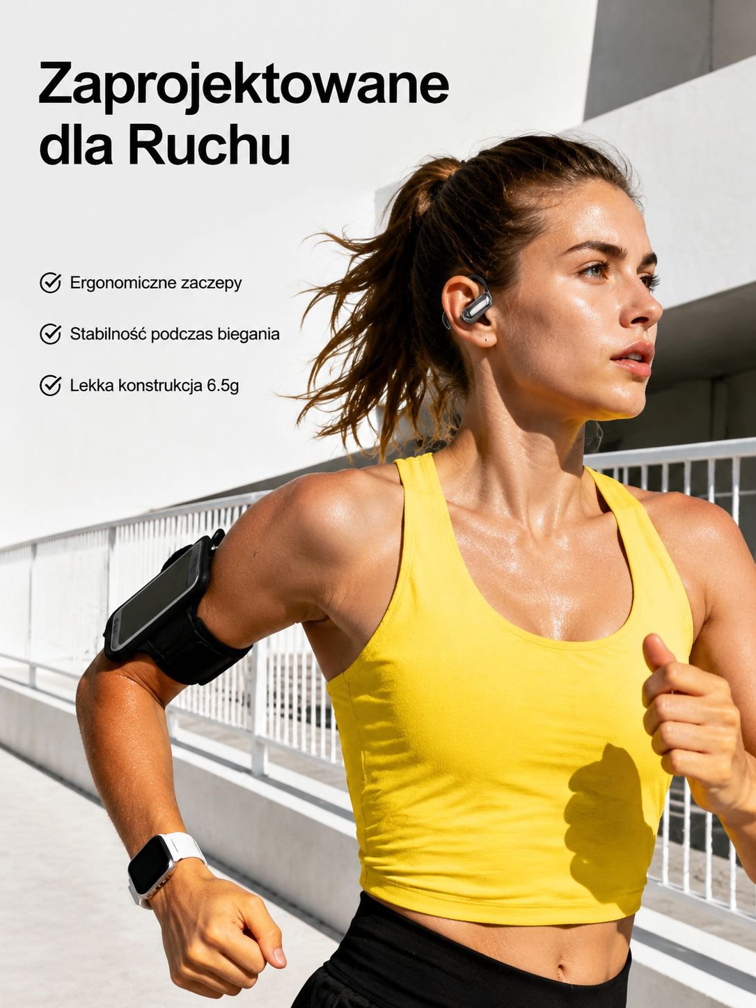 Słuchawki Bluetooth z otwartą konstrukcją dotykową i tłumaczem
