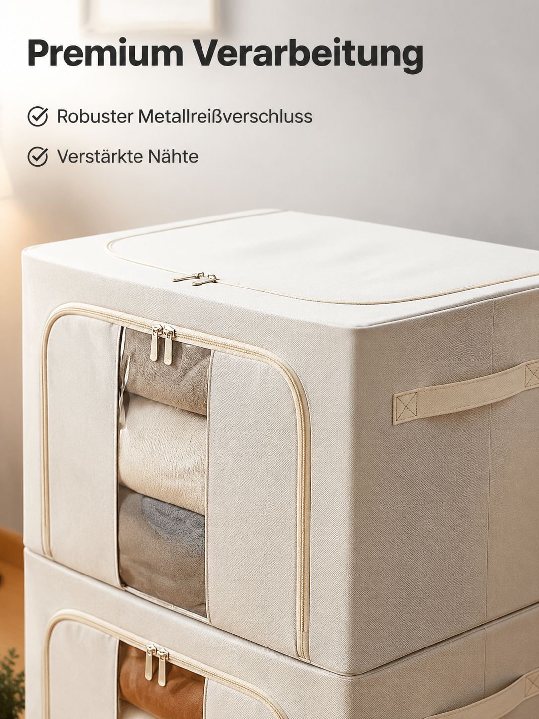 Mehrzweck-Aufbewahrungsbox aus atmungsaktiven Materialien