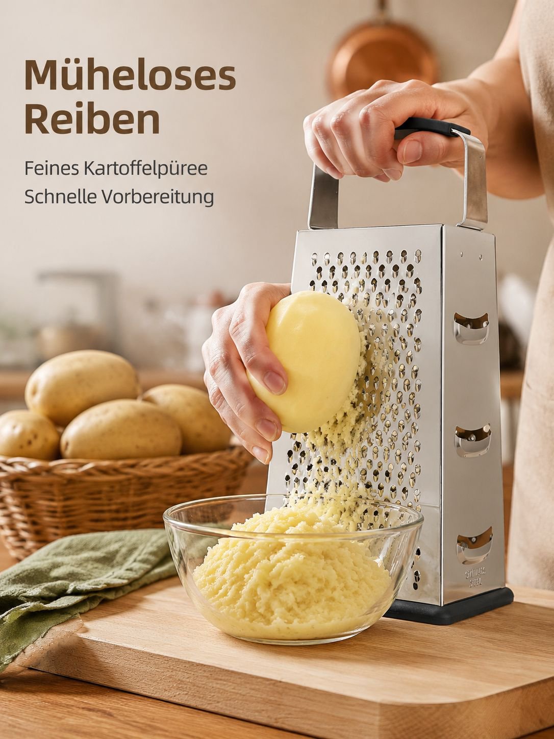 Praktische Vierkantreibe zum Schneiden und Zerkleinern