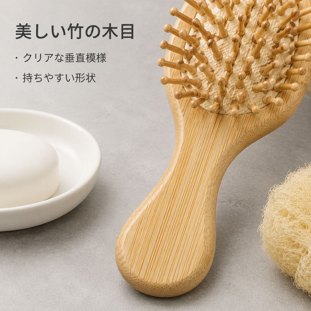 竹製のヘアコーム