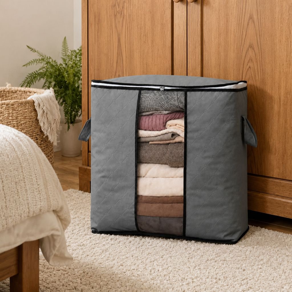 Thick Large Capacity Storage Bag, Dual-use Organizer for Home and Travel