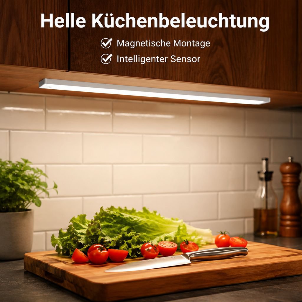 Intelligente LED-Nachtleuchte mit Bewegungserkennung, Magnetstreifen und kabelloser Funktion