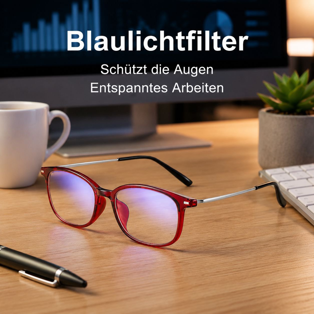 Elegante Damen-Lesebrille mit Blaulichtfilter