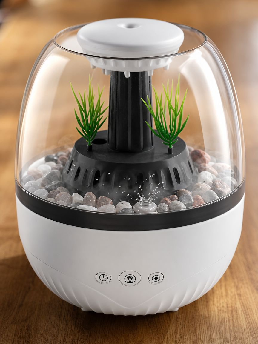 Seven-color LED ambient light aroma diffuser for home use