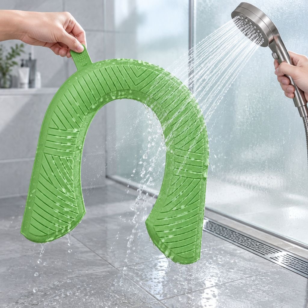 厚手素材を使用したトイレ用便座カバー