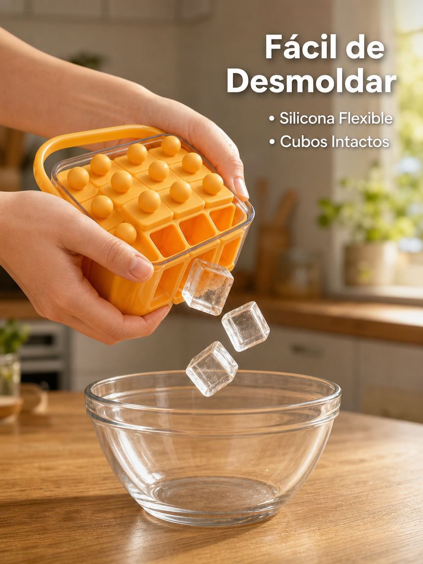 Fabricador de hielo casero de silicona alimentaria grande