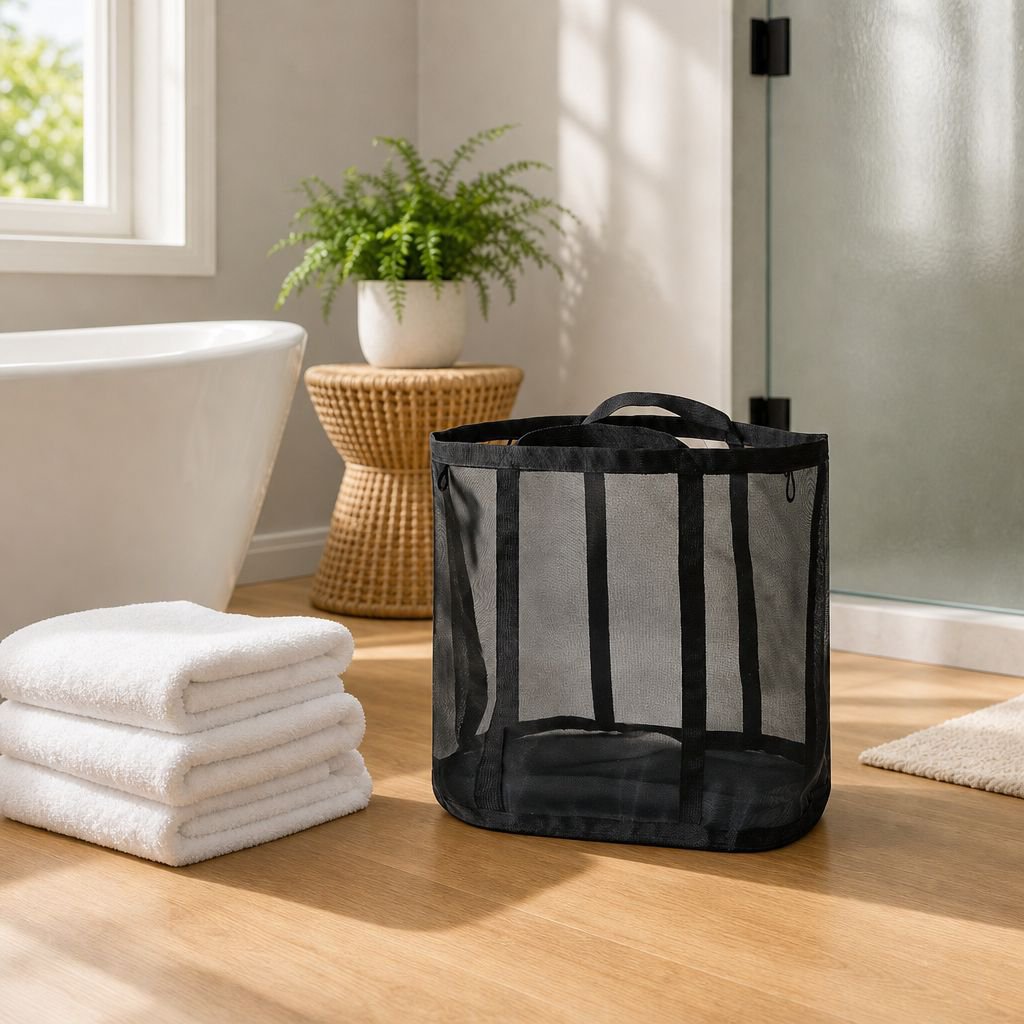 Portable Large Capacity Bathroom Dirty Laundry Basket Foldable