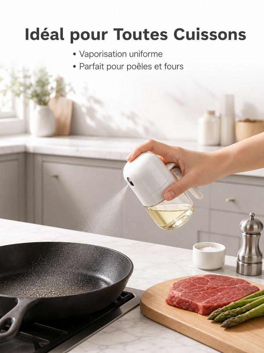 Pulvérisateur d'huile anti-fuite pour cuisine domestique