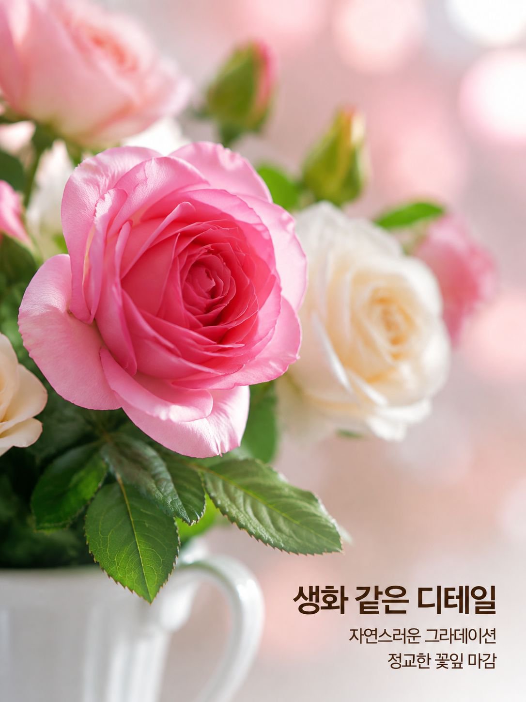 이중 꽃잎 장미