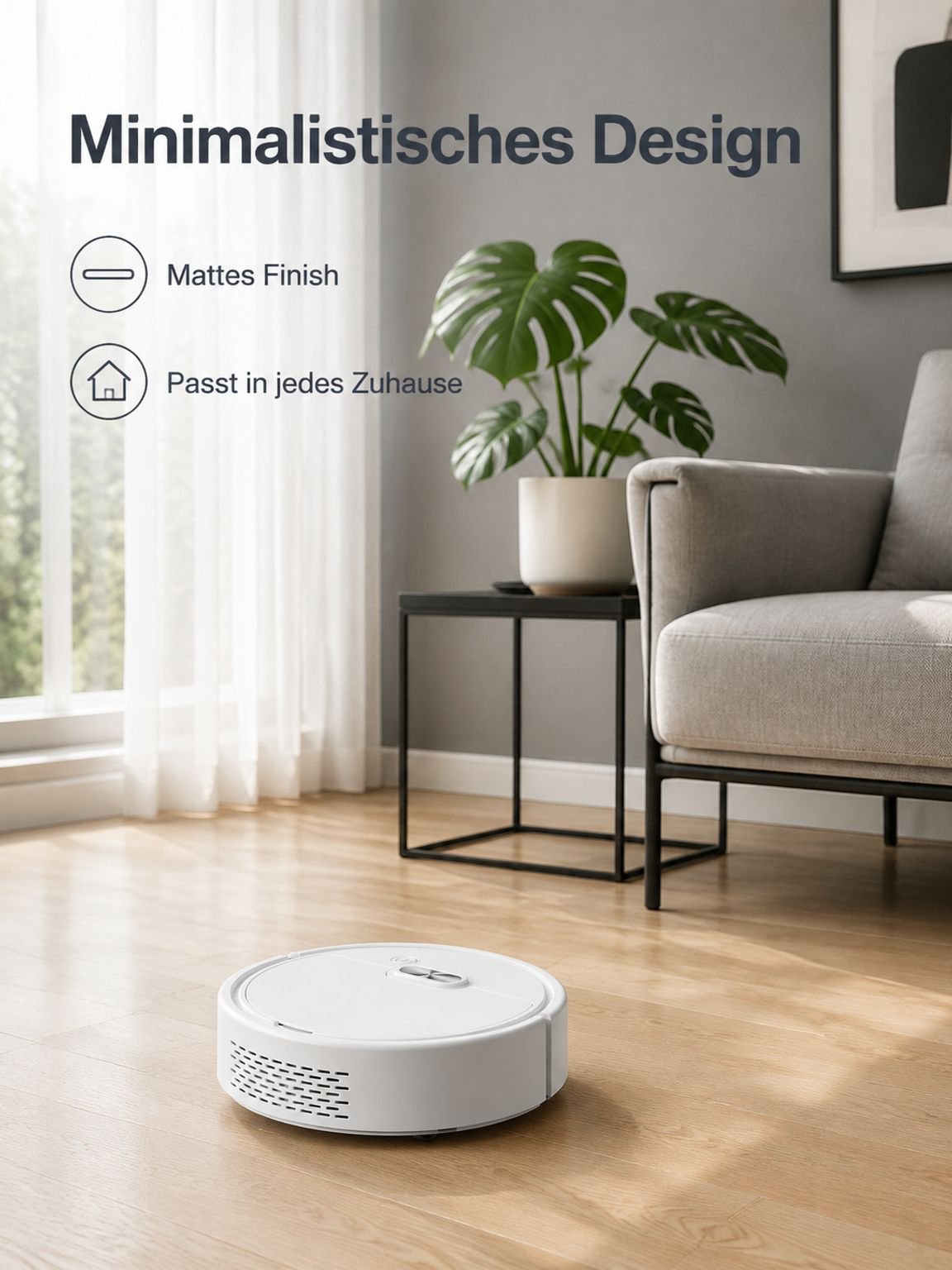 Intelligenter Staubsauger- und Wischroboter für Zuhause