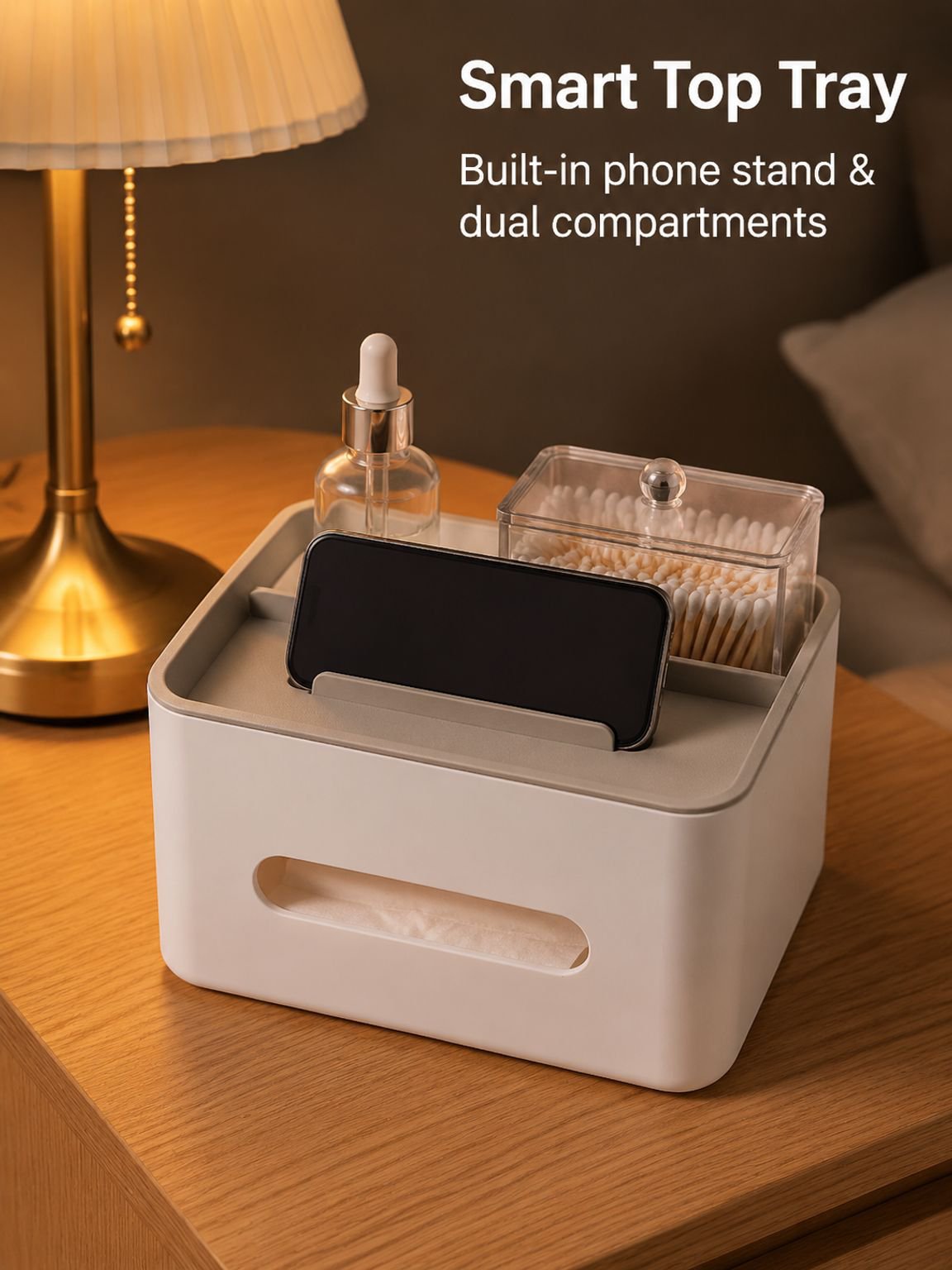 Bathroom tissue box plastic storage box