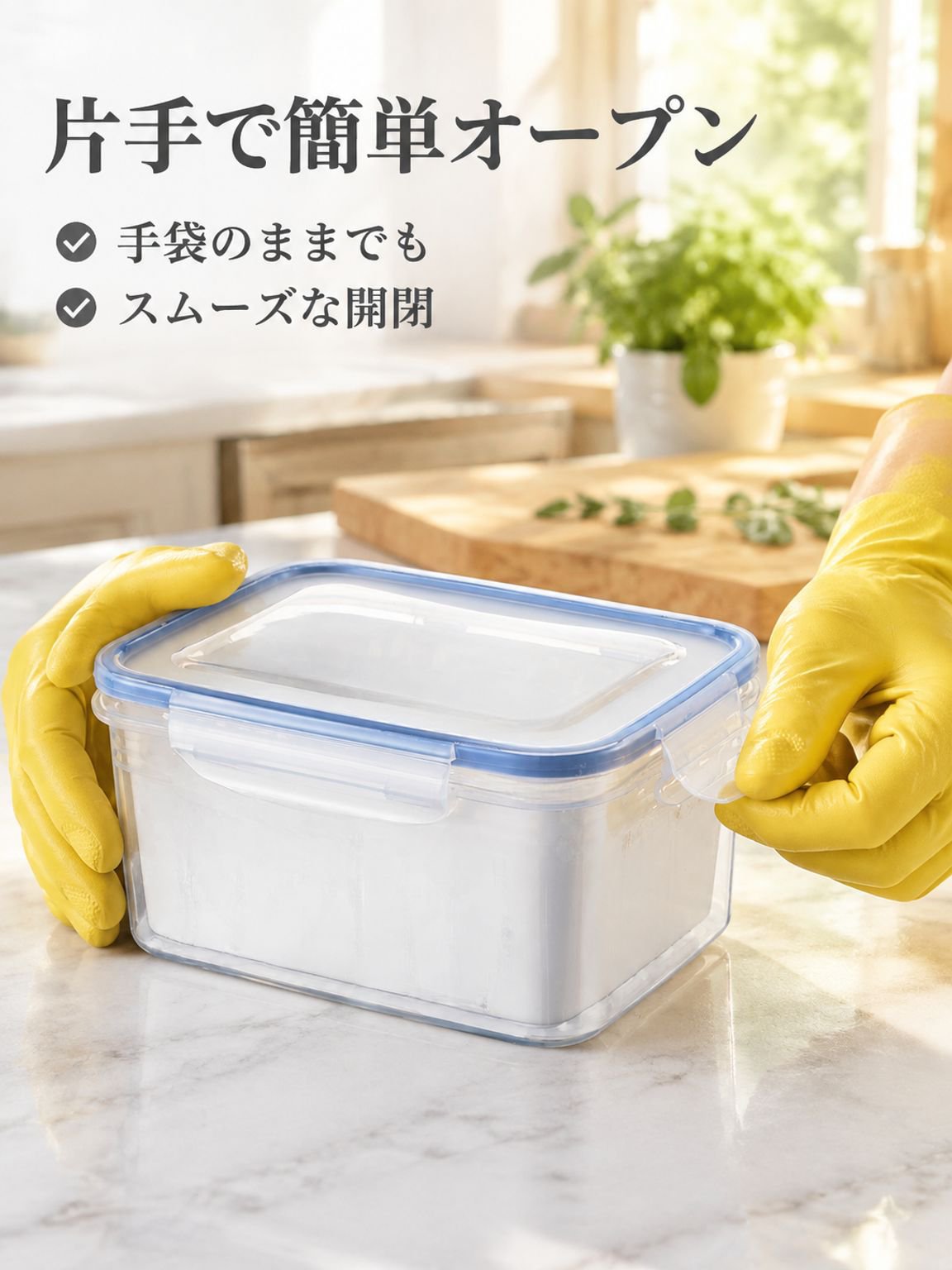 密閉水切り保存容器