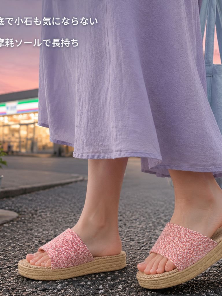 屋内外兼用の耐摩耗性サンダル