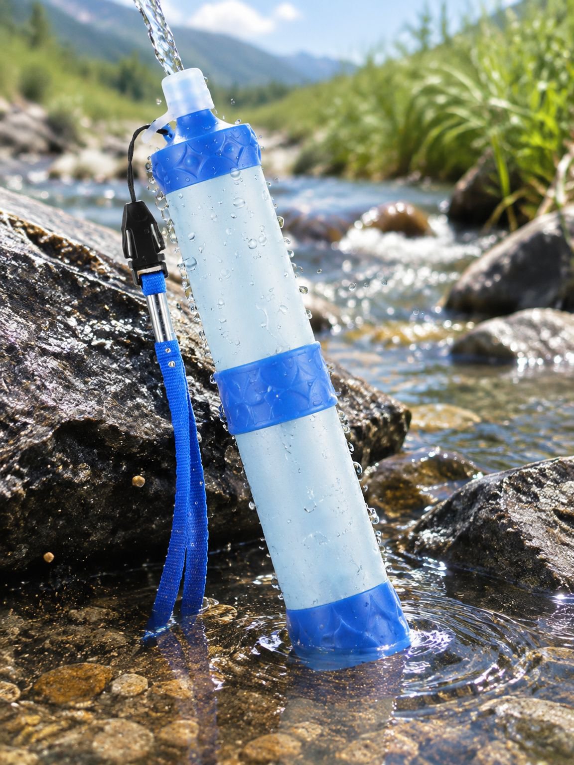 Purificateur d’eau portable Filtre à eau pour camping et randonnée