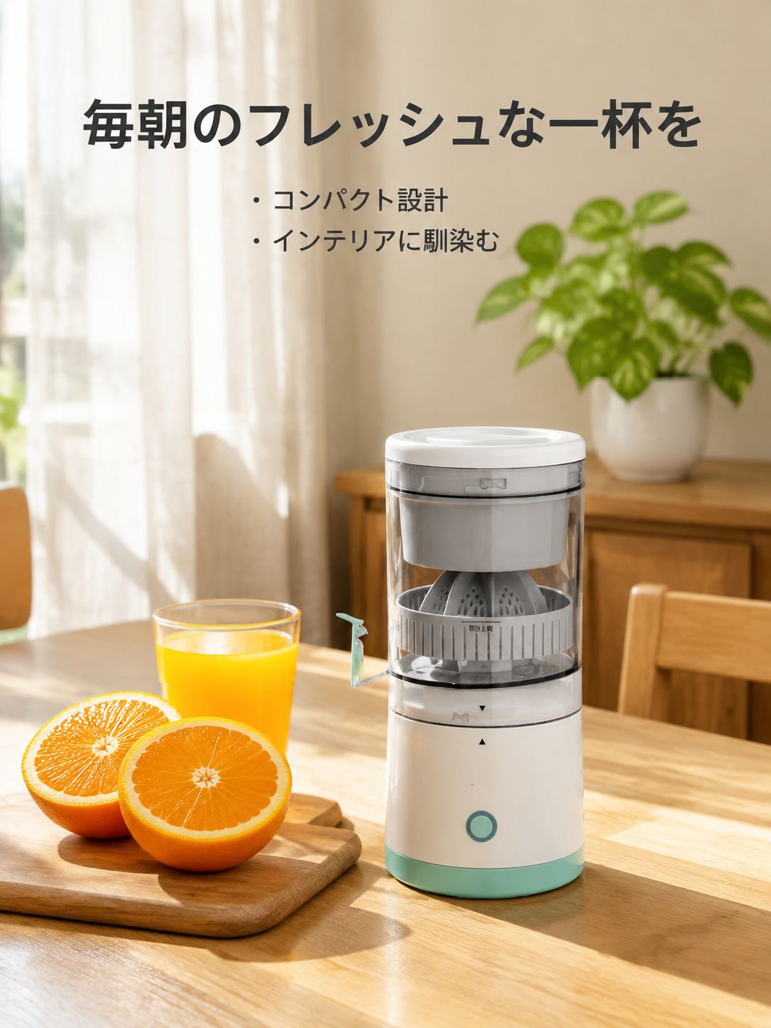 携帯自動オレンジジュース搾汁ミキサー