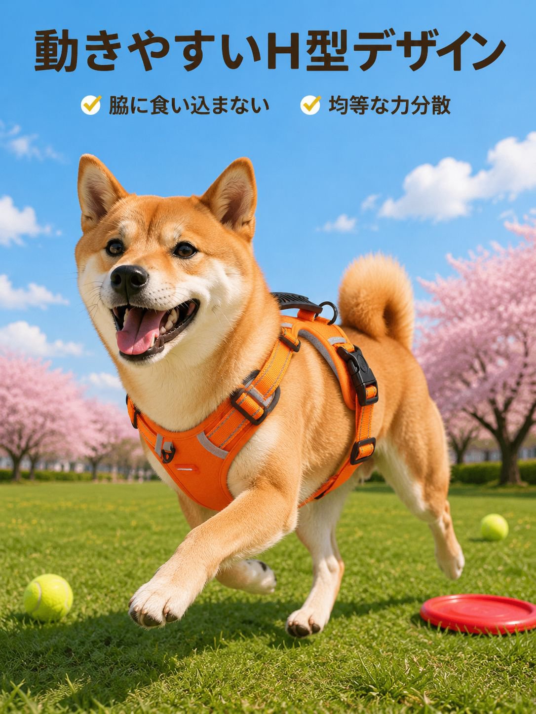 防衝撃ペット用ハーネス
