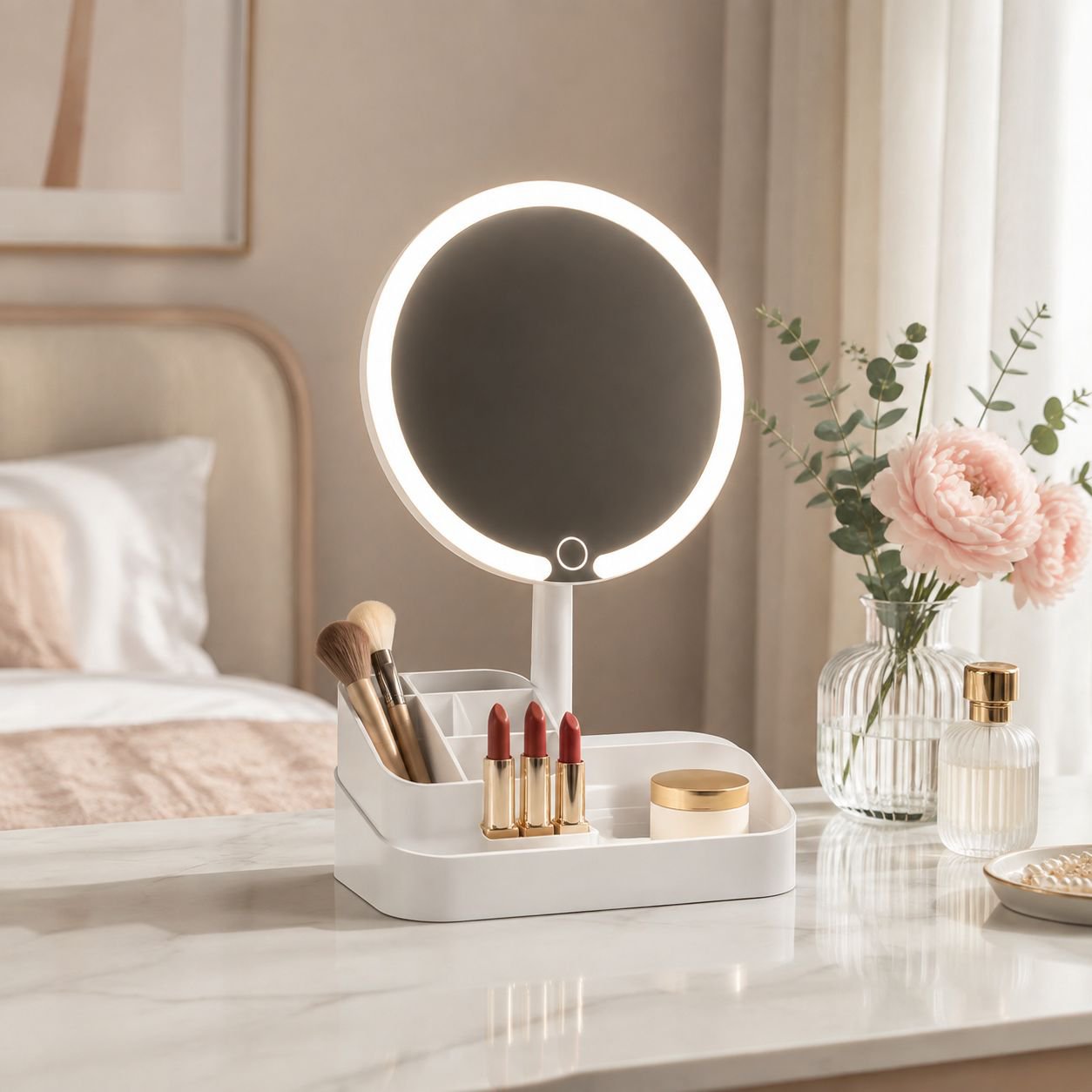 2-in-1 Multifunctional Makeup Bag with Mirror