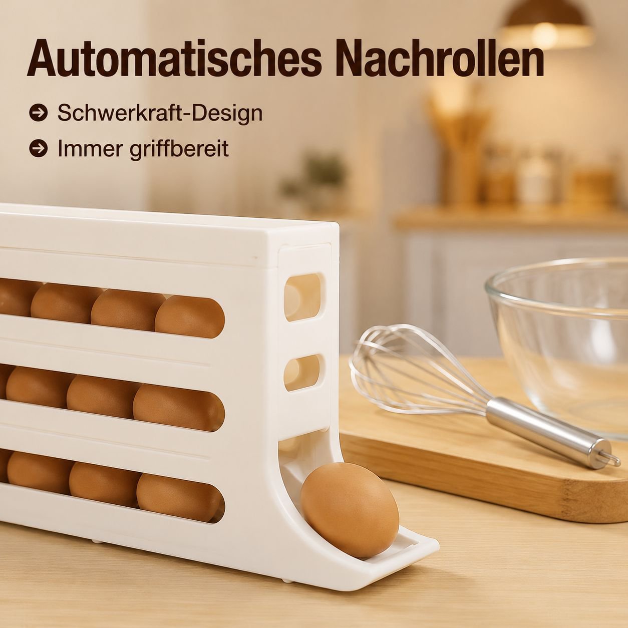 Eier-Rutschregal für Kühlschranktür