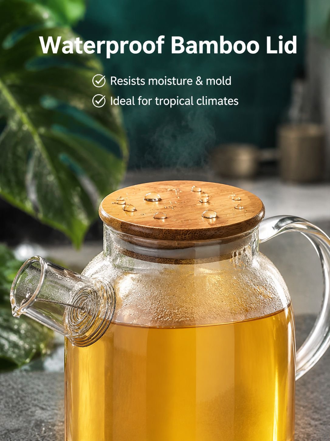 Thickened glass water bottle