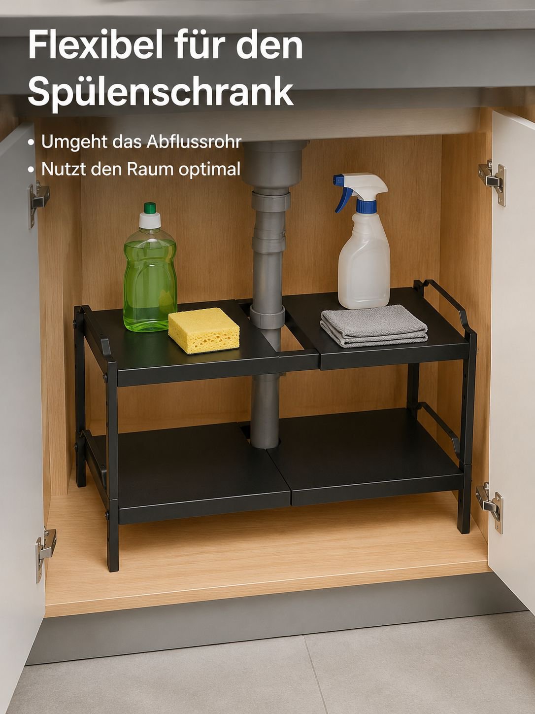 Multifunktionale, verstellbare Stapeltrennwand