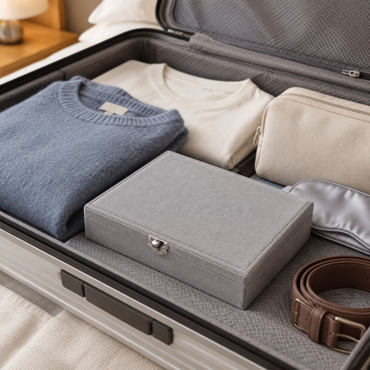Exquisite portable storage box jewelry box