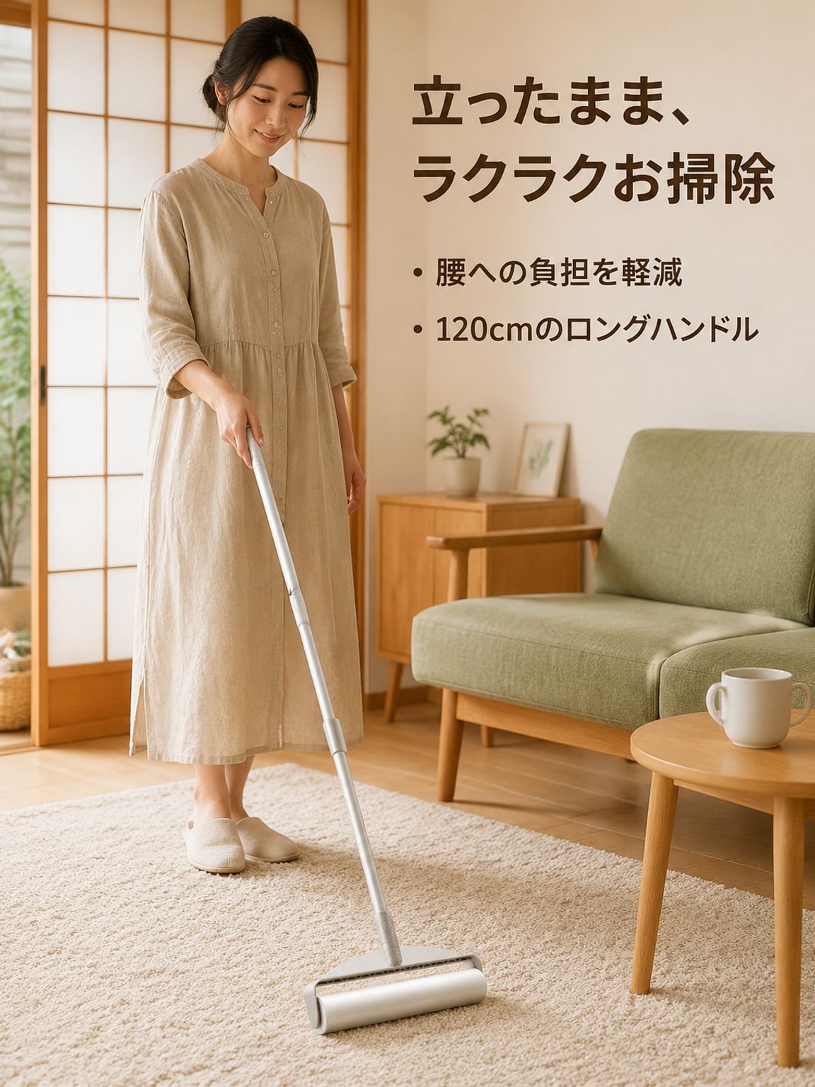 ロングシャンク伸縮粘毛器