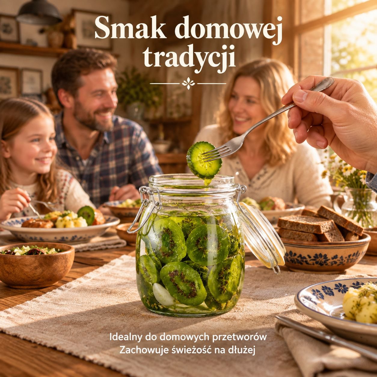 Szczelny szklany pojemnik spożywczy do kiszenia i nalewek