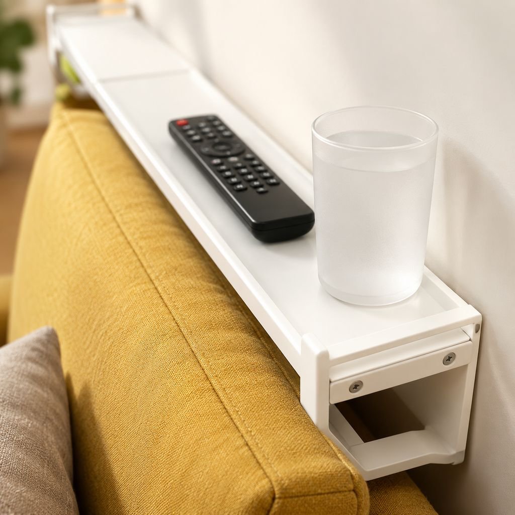 Space-saving bedside organizer for small rooms
