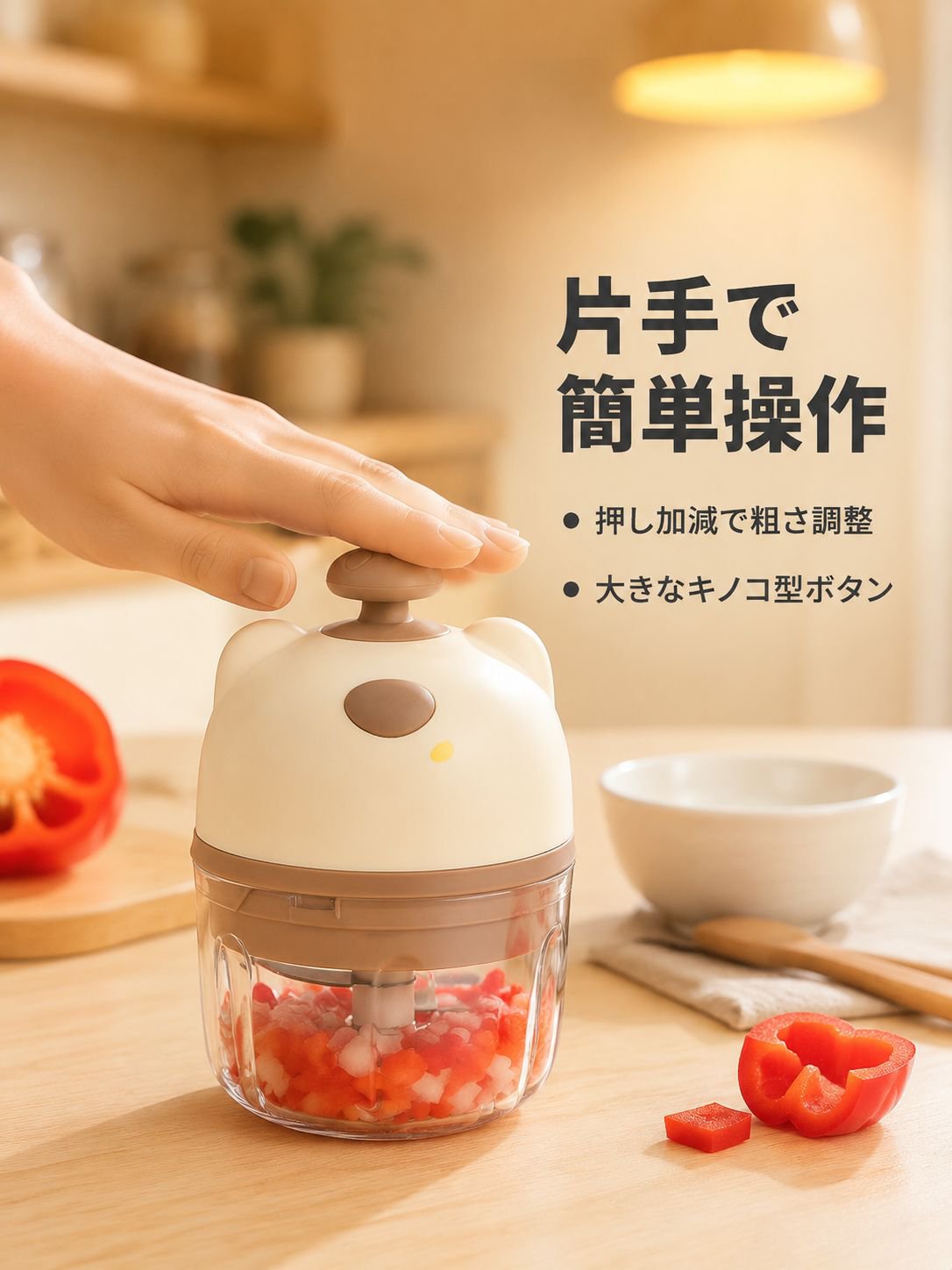 電動ガーリックプレス
